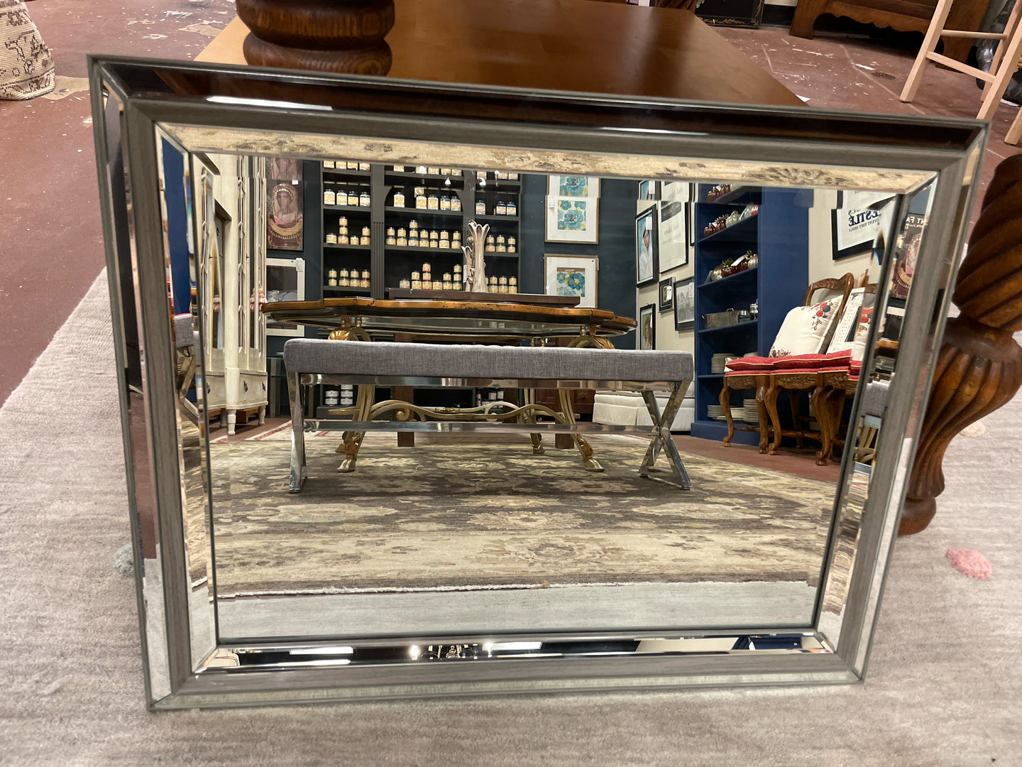 Rectangular Framed Glass Mirror