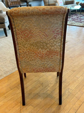 Load image into Gallery viewer, Four Mahogany Sleigh Back  Side Chairs with  Brocade Upholstery
