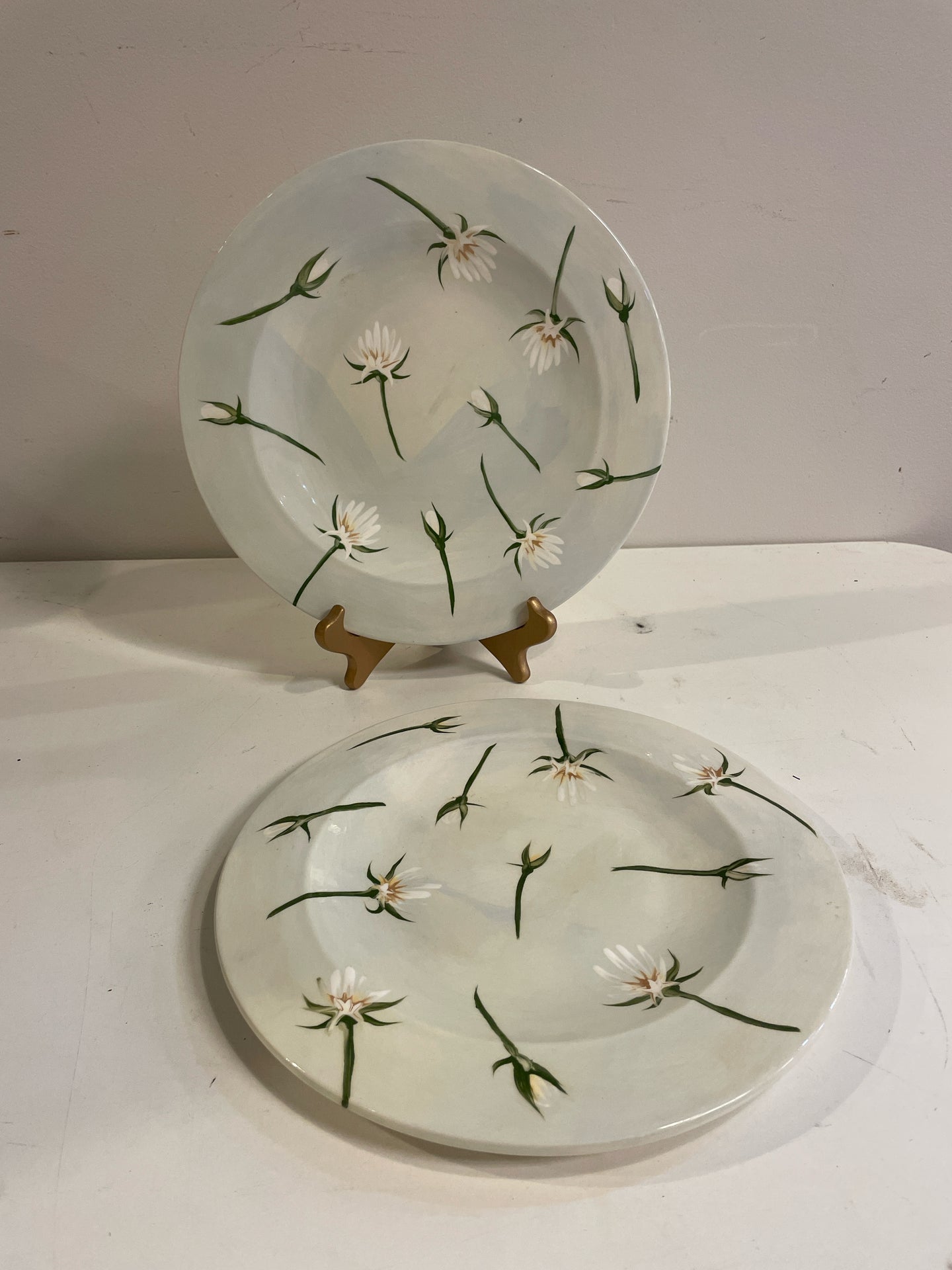 Pair of Decorative Floral Plates from Toms-Price