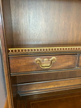 Load image into Gallery viewer, Vintage French Provincial Leather Top Secretary Writing Desk from Sligh-Lowry
