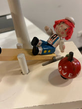 Load image into Gallery viewer, Vintage Musical Raggedy Ann &amp; Andy Lamp with Moving Teeter Totter
