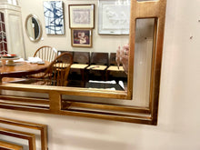 Load image into Gallery viewer, Set of Three Gold Finished Square Mirrors with Geometric Frames from Uttermost
