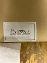 Load image into Gallery viewer, Pair of Gold Damask Club Chairs with Cording from Henredon Furniture
