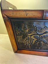 Load image into Gallery viewer, Vintage Storage Box with Grapevine Detailing
