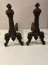 Load image into Gallery viewer, Pair of Cast Iron Andirons
