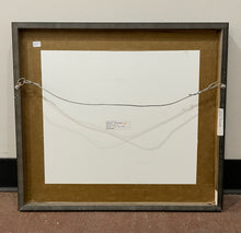 Load image into Gallery viewer, Framed Vintage Postcard  "The Louvre" with Linen Mat from Arhaus
