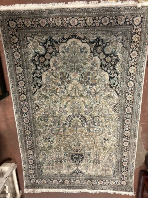 Black & Tan Oriental Rug