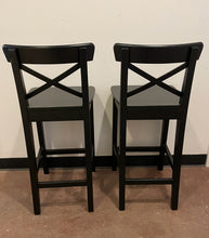 Load image into Gallery viewer, Pair of Black Rosentorp Barstools from Ikea
