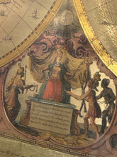 Load image into Gallery viewer, Gold Foil Reproduction of Henricus Hondius Terrarum Orbis World Map
