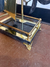 Load image into Gallery viewer, Brass Fireplace Tools with  Marble Detailing
