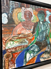 Load image into Gallery viewer, Original Oil Expressionist Painting of Three Figures
