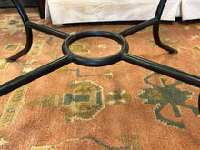 Load image into Gallery viewer, Glass Top End Table with Iron Base
