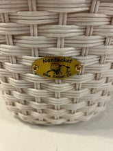 Load image into Gallery viewer, Nantucket White Wicker Basket
