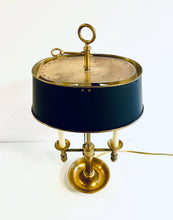 Load image into Gallery viewer, Three Arm Brass French Bouillotte Desk  Lamp
