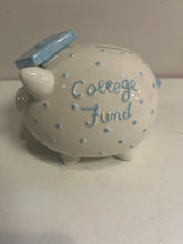 Load image into Gallery viewer, &quot;College Fund&quot; Piggy Bank from Mud Pie
