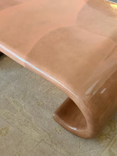 Load image into Gallery viewer, MCM Lacquered Scroll Cocktail Table
