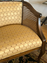 Load image into Gallery viewer, Pair of Vintage MCM Barrel Chairs with Cane Sides
