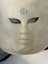 Load image into Gallery viewer, Hand Painted Venezia Mask with Green &amp; Black Feathers made in Italy
