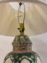 Load image into Gallery viewer, Chinoiserie Lamp on Gold Base
