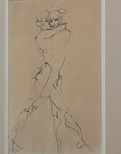 Load image into Gallery viewer, Framed Etching of Two Figures by Leonor Fini
