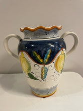 Load image into Gallery viewer, Double Handled Ceramic Lemon Vase/Urn
