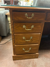 Load image into Gallery viewer, Six Drawer Desk with Glass Top from Drexel Heritage Furniture
