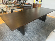 Load image into Gallery viewer, Monarch Shiitake Dining Table from Crate &amp; Barrel with Eight  Dining Chairs from Arhaus
