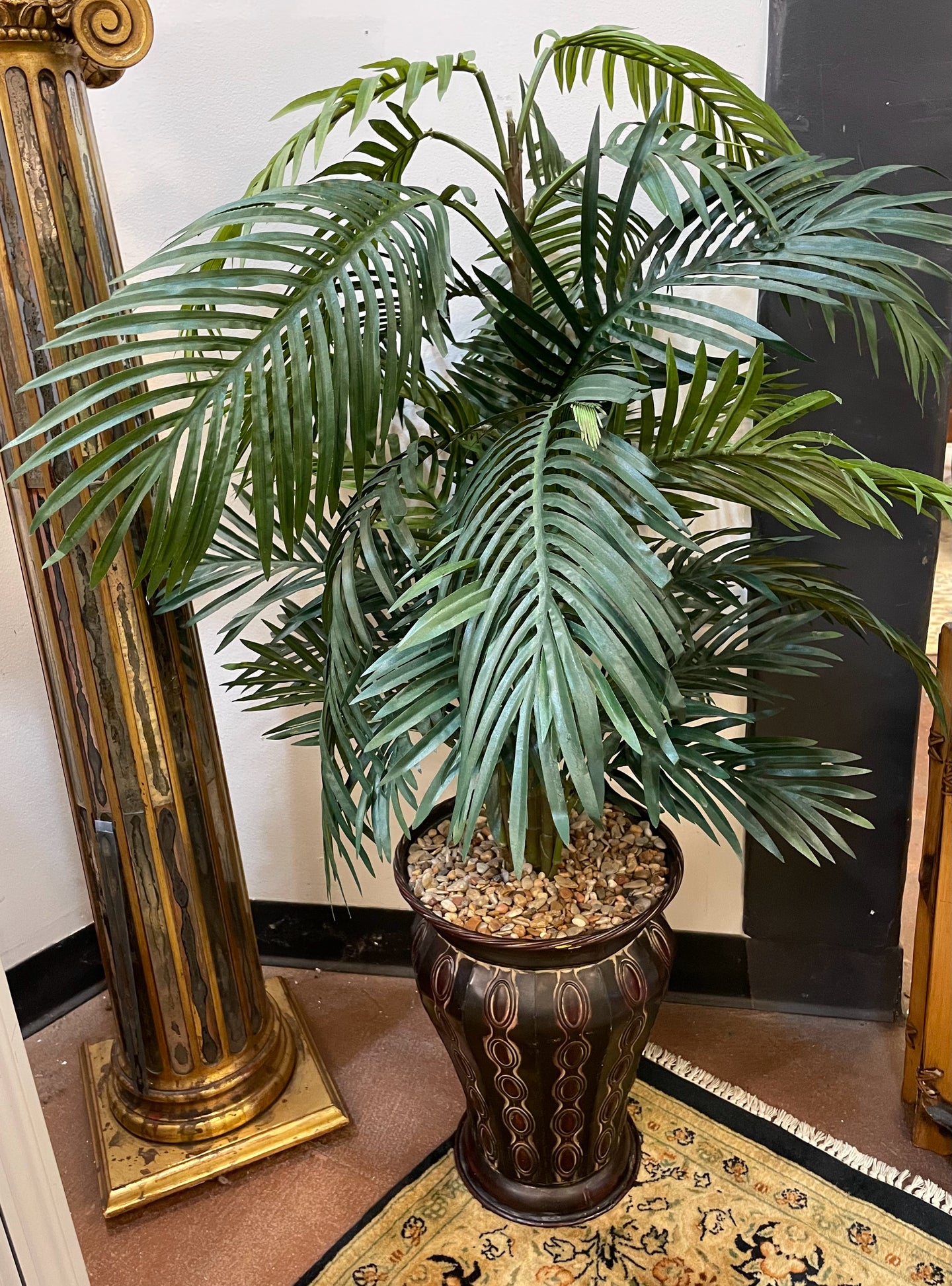Potted Artificial Palm Tree