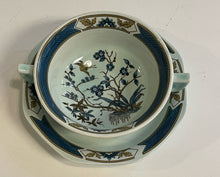 Load image into Gallery viewer, 8 Place Settings Adams Ming Toi Blue Calyx Ware (Ironstone) with Serving Pieces from Wedgwood
