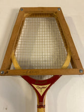 Load image into Gallery viewer, Vintage Wood Tennis Racket with Wood Press from Bancroft
