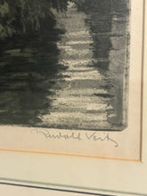 Load image into Gallery viewer, Framed Print of Residence over a Canal, signed
