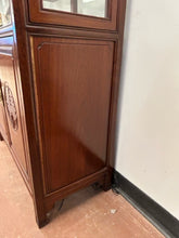 Load image into Gallery viewer, Vintage Asian Chinoiserie Style Rosewood Glass Front Display Cabinet

