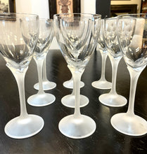 Load image into Gallery viewer, Nine Alexandra Frosted Stem Wine Glasses from Mikasa
