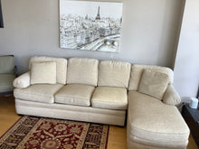 Load image into Gallery viewer, Cream Colored  Sectional Sofa from Sherrill Furniture
