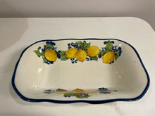 Load image into Gallery viewer, Rectangular Ceramic Lemon Serving Tray
