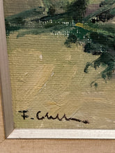 Load image into Gallery viewer, Framed Oil Painting of Flowers in Green Vase by Franco Colella, signed
