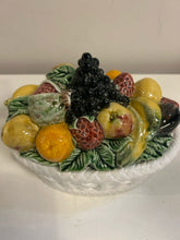 Load image into Gallery viewer, Two Piece  Porcelain Bordallo  Pinheiro Fruit Basket
