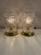 Load image into Gallery viewer, Pair of Overture Crystal &amp; Brass Table Lamps from Waterford
