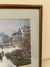 Load image into Gallery viewer, Framed Print of Monet&#39;s &quot;Boulevard Saint-Denis, Argenteuil, in Winter&quot;
