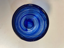 Load image into Gallery viewer, Set of 6 Cobalt Swirl Double Old Fashioned Glasses
