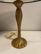 Load image into Gallery viewer, Brushed Gold Table Lamp with Black Shade
