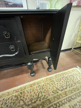 Load image into Gallery viewer, Black Painted Buffet with Two Drawers &amp;  Side Cabinets from Klamer Furniture
