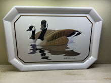 Load image into Gallery viewer, Vintage Melamine Tray with Canadian Geese Design by Wildlife Artist Richard Sloan
