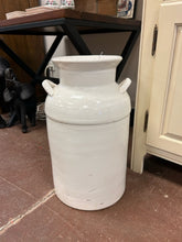 Load image into Gallery viewer, Tall White Ceramic Decorative Milk Jug made in Spain
