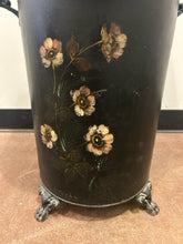 Load image into Gallery viewer, Vintage Tole Coal Scuttle Fireplace Box with Tools
