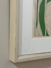 Load image into Gallery viewer, "Green Circle Series" II by Dana Gibson, signed, in White Washed Frame
