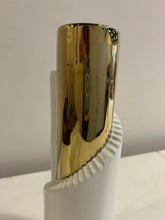 Load image into Gallery viewer, Gold &amp; Ceramic Spiral Vase from Studio 350
