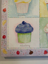 Load image into Gallery viewer, Canvas Print of Four Cupcakes
