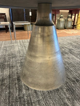 Load image into Gallery viewer, Dirk Industrial Loft Silver Metal Pedestal Bistro Table from Kathy Kuo Home

