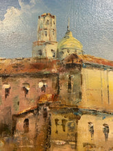 Load image into Gallery viewer, Original Oil Seaside Village by Xavier Rabous, signed
